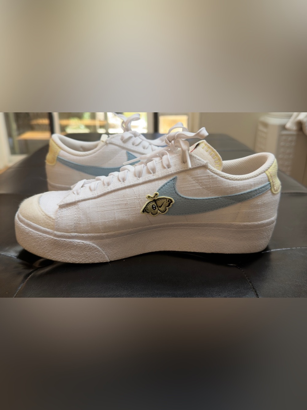 NIKE Blazer Low Platform Next Nature Air Sprung DJ6376100 white Yellow Women 9